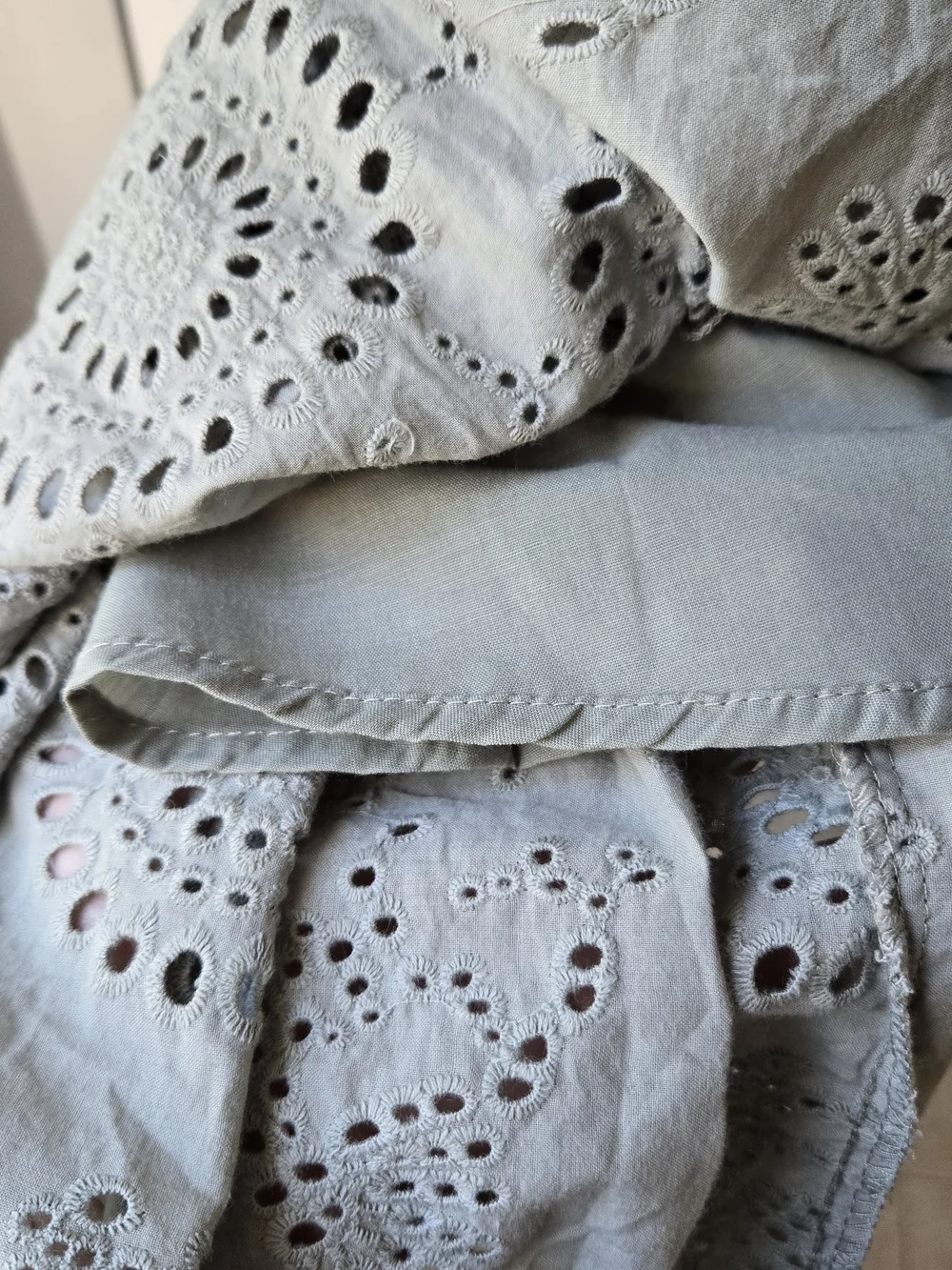 SundayUp Sage Green Eyelet Dress - Picture 3 of 3